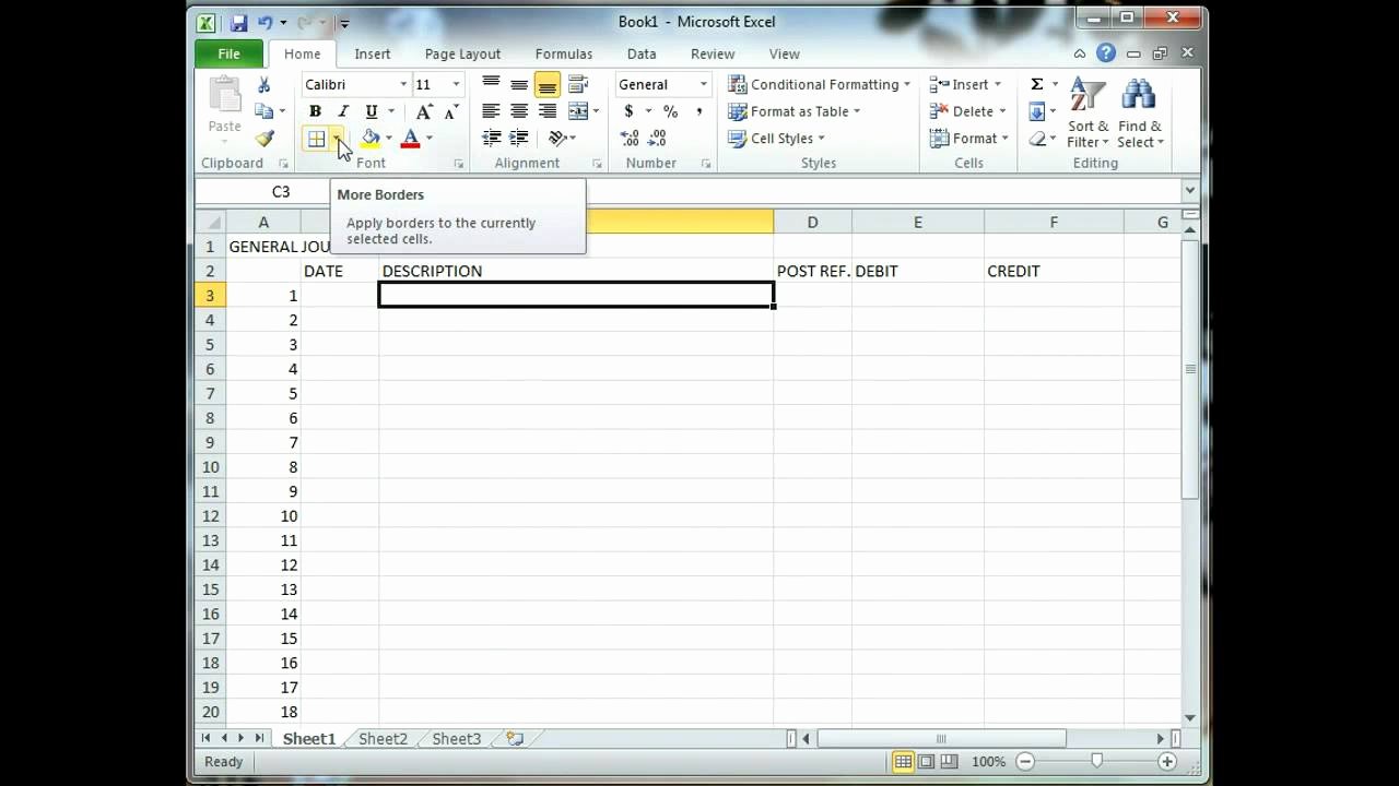 General Journal Template Excel Inspirational Excel Tutorial Creating A General Ledger