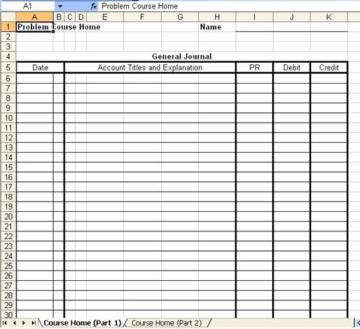 General Journal Template Excel New Accounting Journal Template Excel