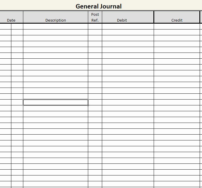 General Journal Template Excel New Excel Accounting Journal Entry Template Mythologenfo