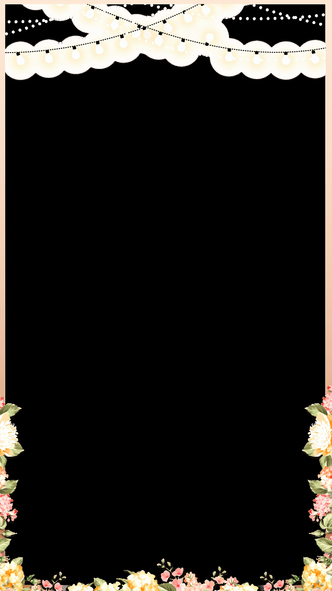 Geofilter Template Free Beautiful Elegant Rose Gold Spring Floral Wedding Snapchat Filter