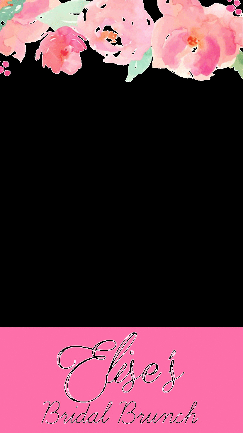 Geofilter Template Free Fresh Bridal Brunch Snapchat Geofilter