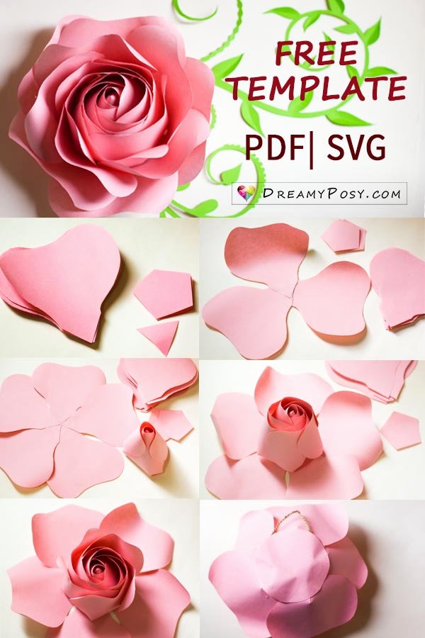 Giant Rose Template Best Of Free Template and Full Tutorial to Make Giant Rose for