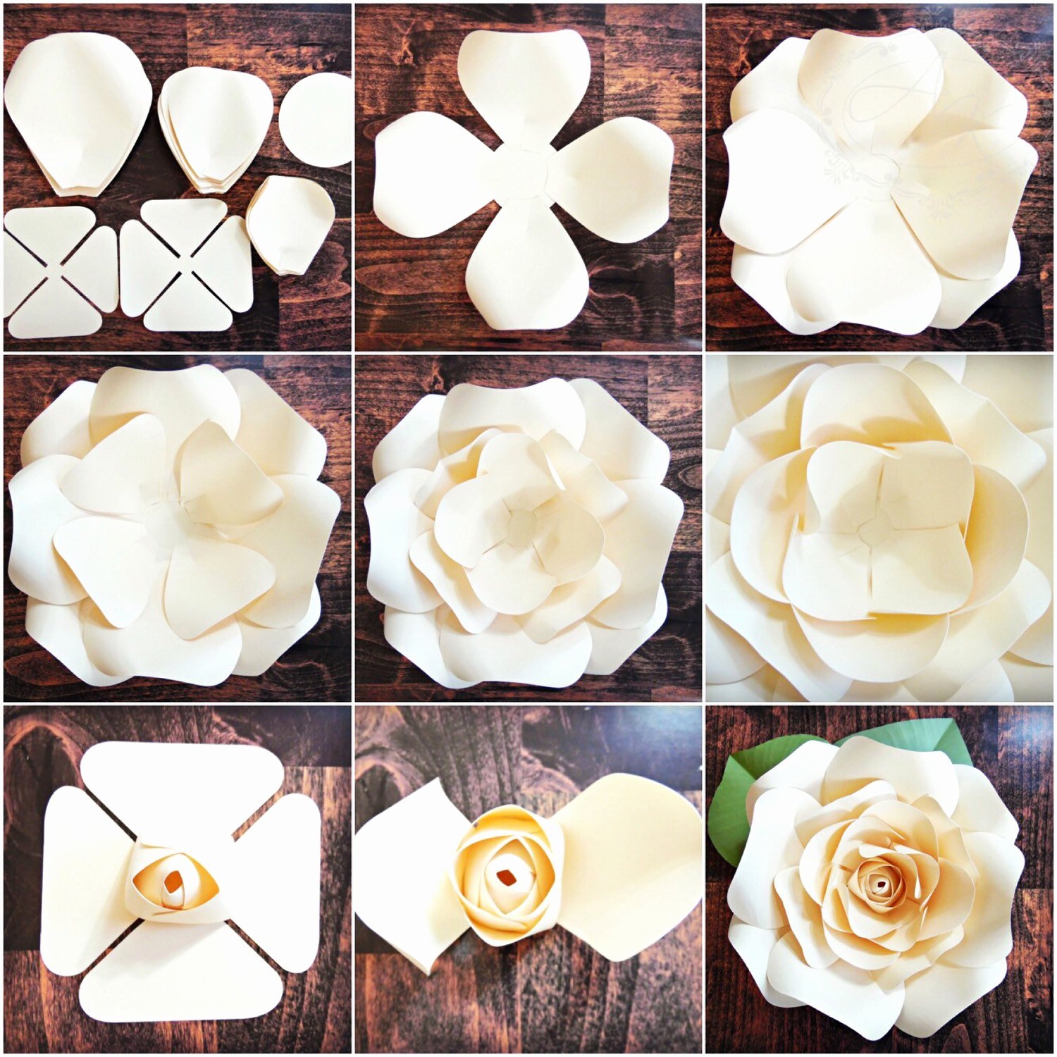 Giant Rose Template Inspirational Diy Giant Rose Templates Paper Rose Patterns &amp; Tutorials