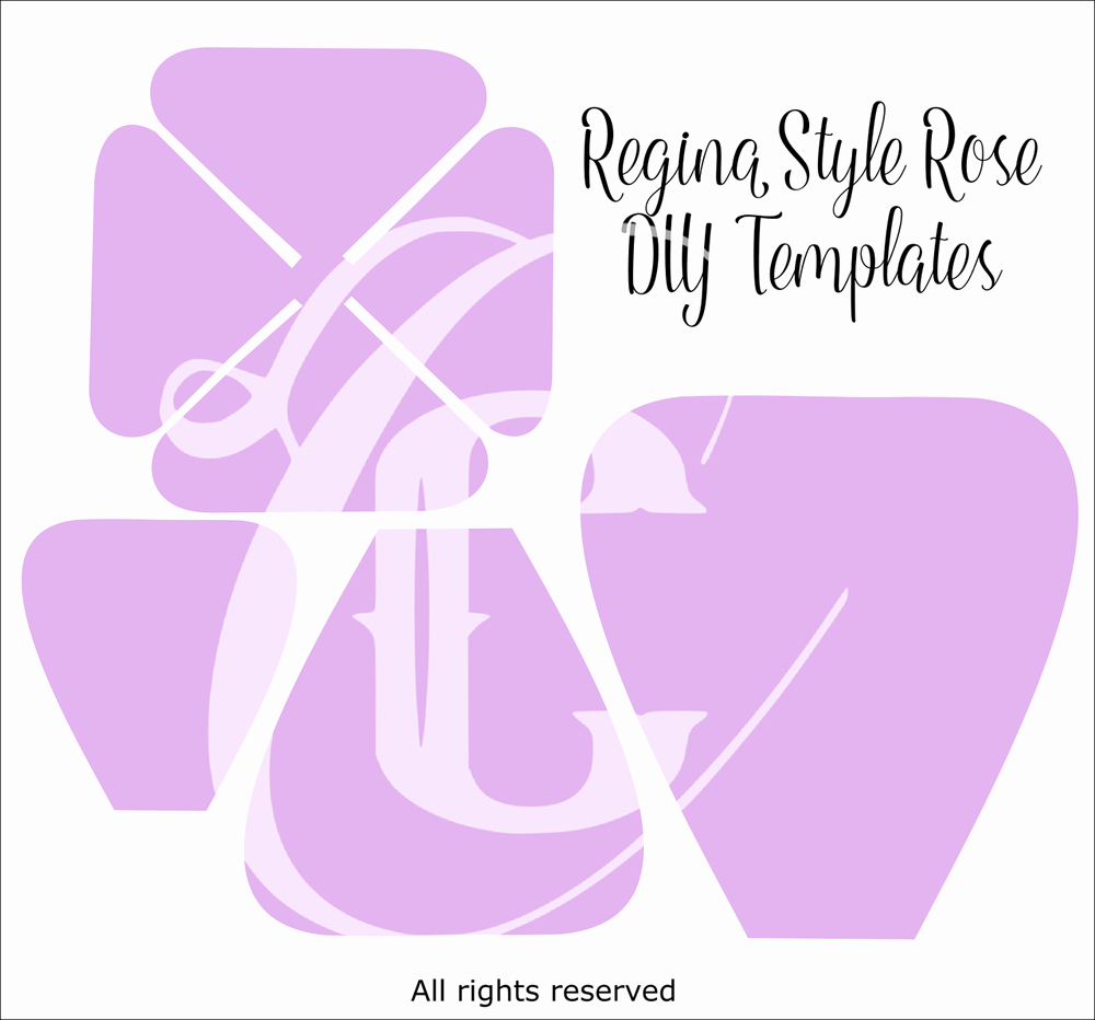 Giant Rose Template Luxury Giant Paper Rose Templates Regina Style