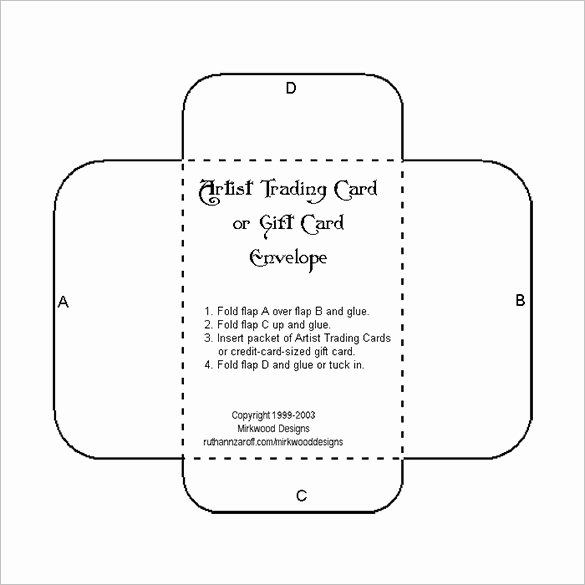 Gift Card Envelope Templates Best Of 10 Gift Card Envelope Templates Free Printable Word