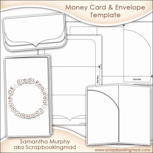 Gift Card Envelope Templates Fresh Money Gift Card &amp; Envelope Template Mercial Use £3 50