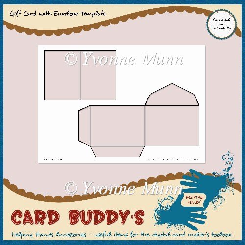 Gift Card Envelope Templates Luxury Gift Card with Envelope Template – Cu Pu £1 80 Instant