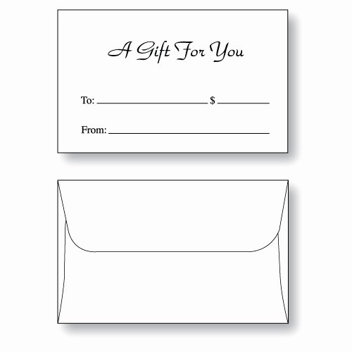 Gift Card Envelope Templates New Gift Card Envelope Style D &quot;a Gift for You&quot;