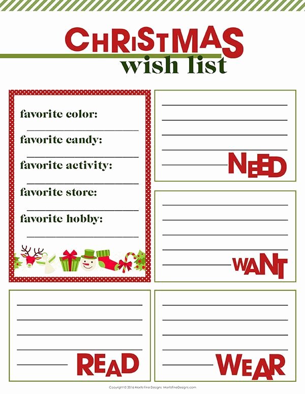 Gift Exchange Wish List Template Fresh Best 25 Christmas Wish List Ideas On Pinterest