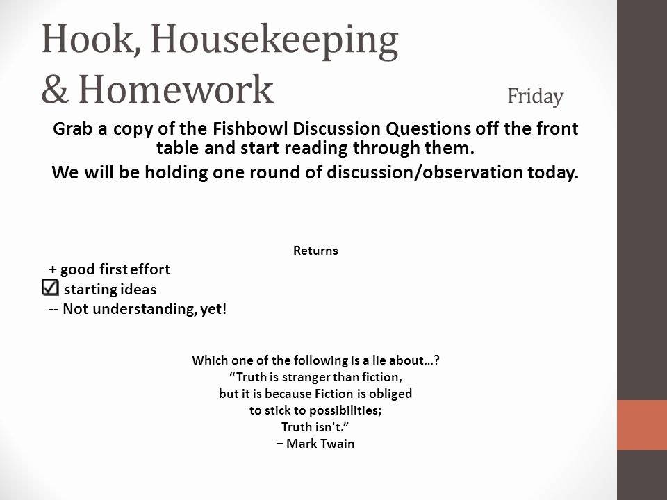 Girl by Jamaica Kincaid Quiz Inspirational Hook Housekeeping &amp; Homework Monday Ppt