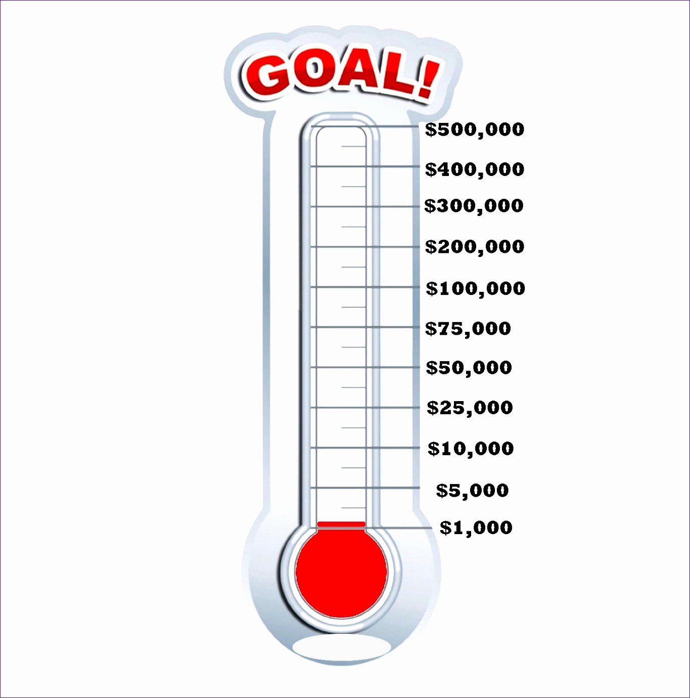 Goal thermometer Template Excel Beautiful 9 Fundraising thermometer Template Excel Exceltemplates