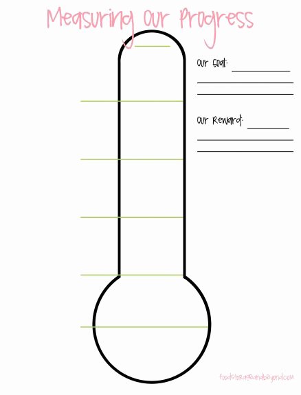 Goal thermometer Template Excel Unique Goal thermometer Template Professional Chart Excel