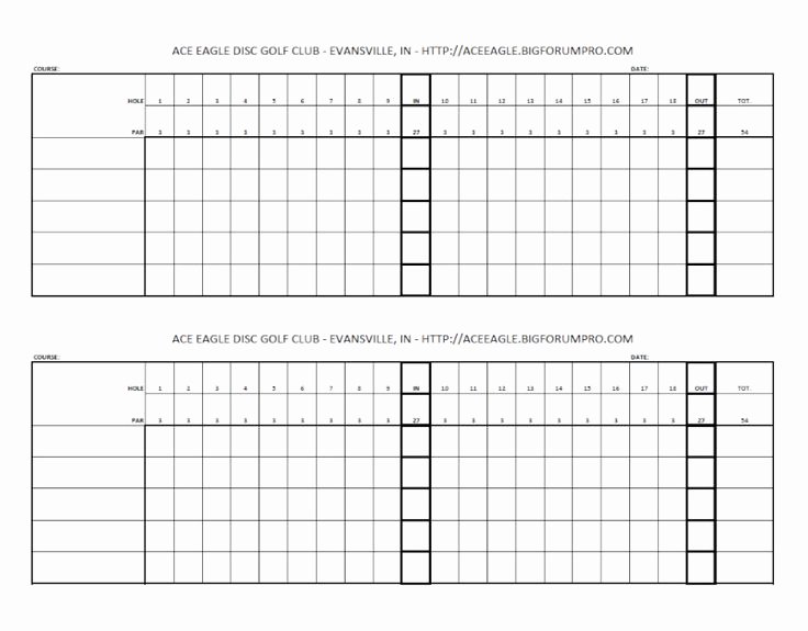 Golf Scorecard Template Best Of Blank Golf Scorecards Printable