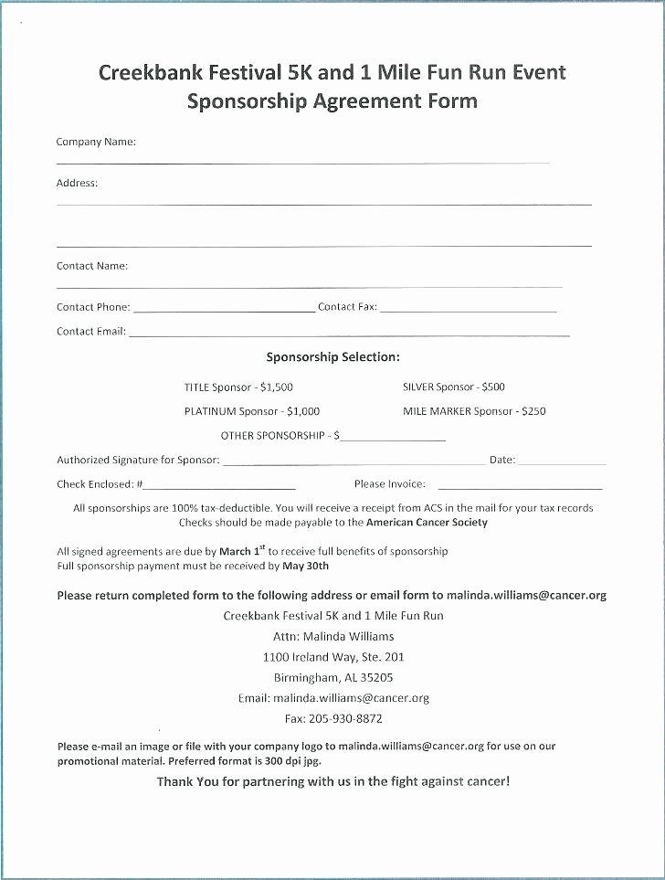 Golf tournament Entry forms Template Beautiful Sponsored Run form Template – Syncla