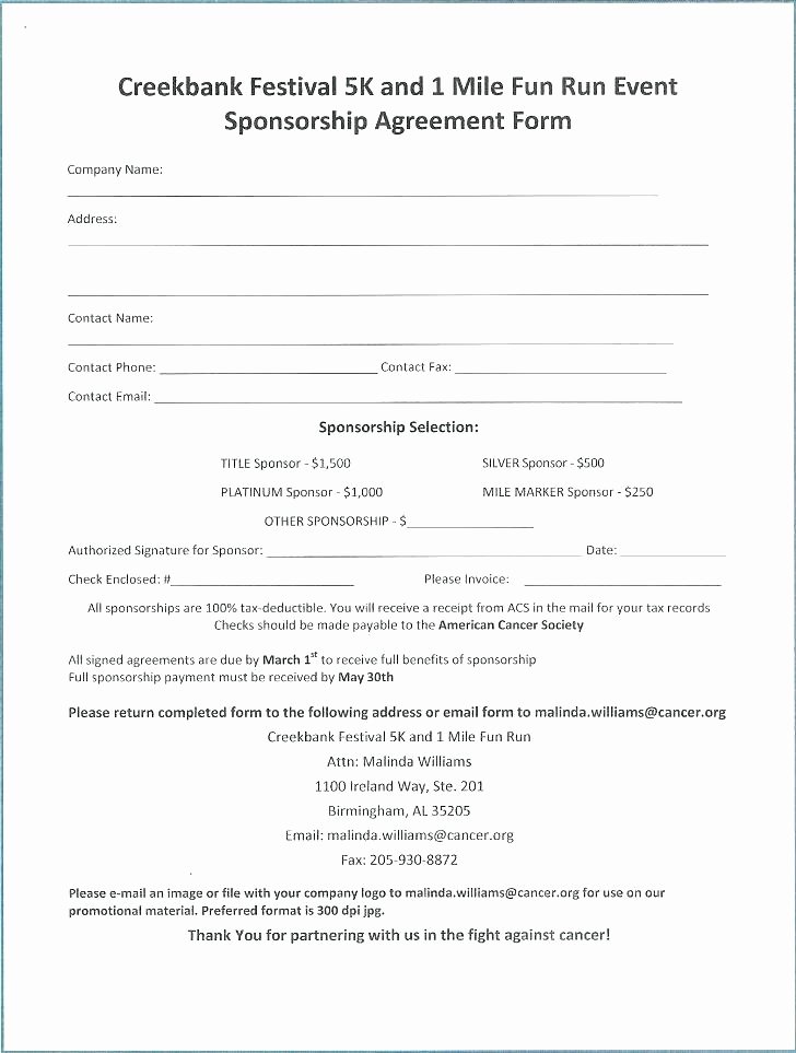 Golf tournament Entry forms Template Beautiful Sponsored Run form Template – Syncla