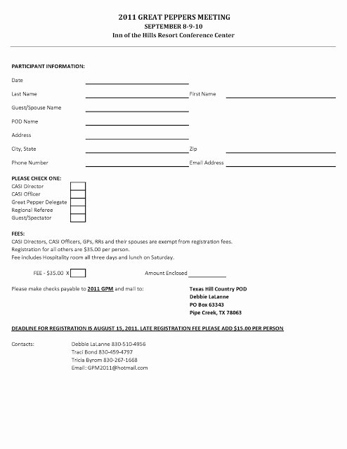 Golf tournament Entry forms Template Elegant Golf Registration form Template Free