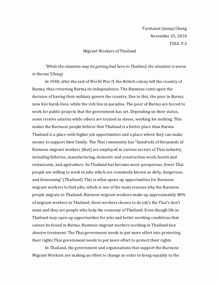 thesis for immigration essay