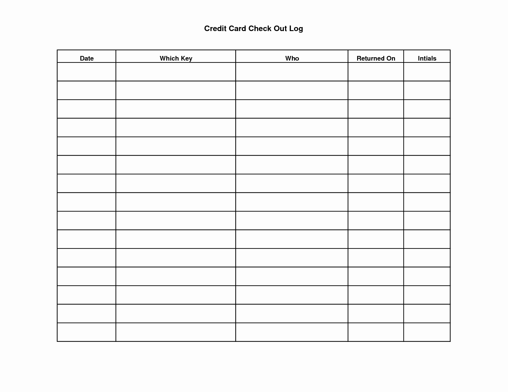 Google Docs Check Register Inspirational Key Sign Out Sheet Template