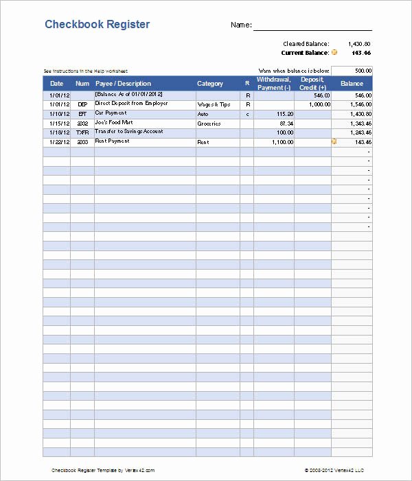 Google Docs Check Register Lovely 43 Cheque Templates Free Word Excel Psd Pdf formats