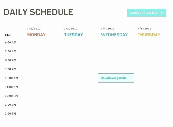 Google Docs Itinerary Template Beautiful Daily Activity Schedule Template