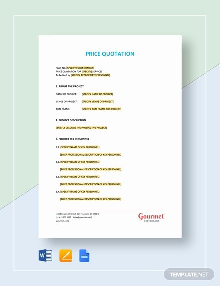 Google Docs Quote Template Unique Maintenance Quote Template Download 69 Quotations In