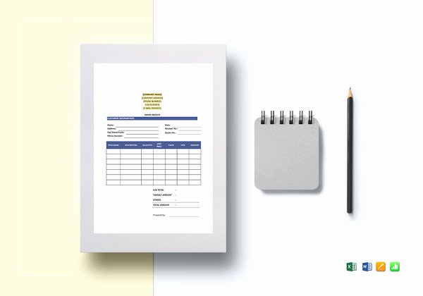 Google Docs Receipt Template Elegant Excel Work order Template 13 Free Excel Document