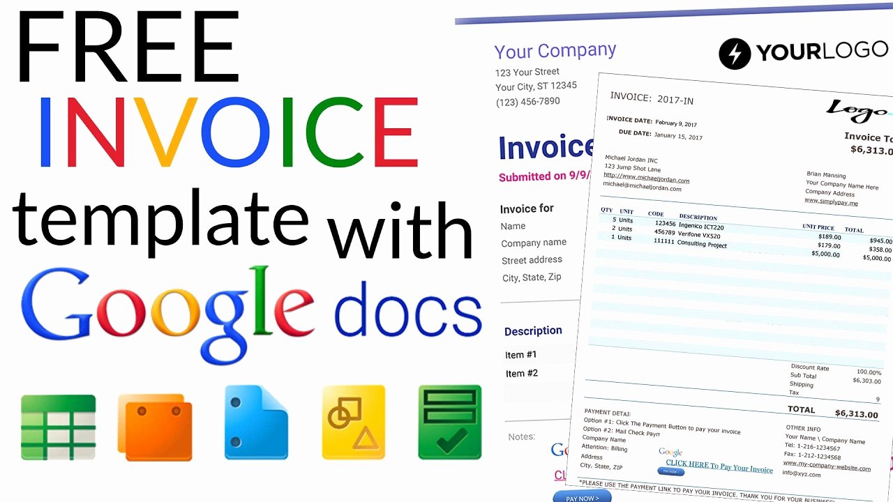 Google Docs Receipt Template Inspirational Free Invoice Template How to Create An Invoice Using