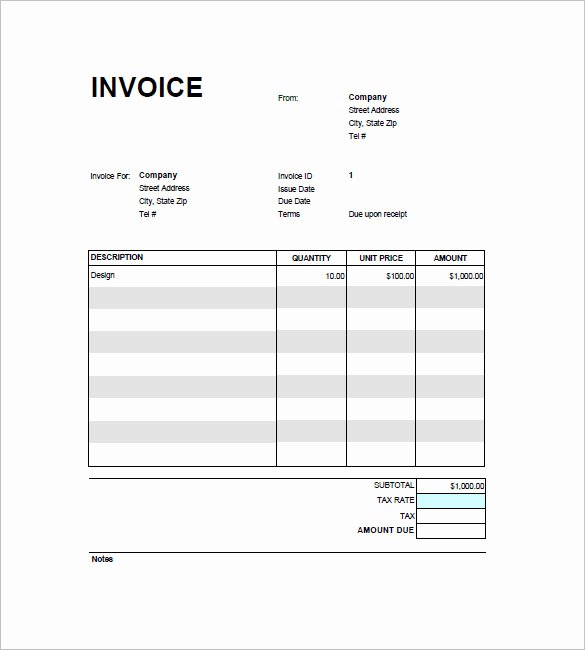 Google Docs Receipt Template Inspirational Google Invoice Template 25 Free Word Excel Pdf format