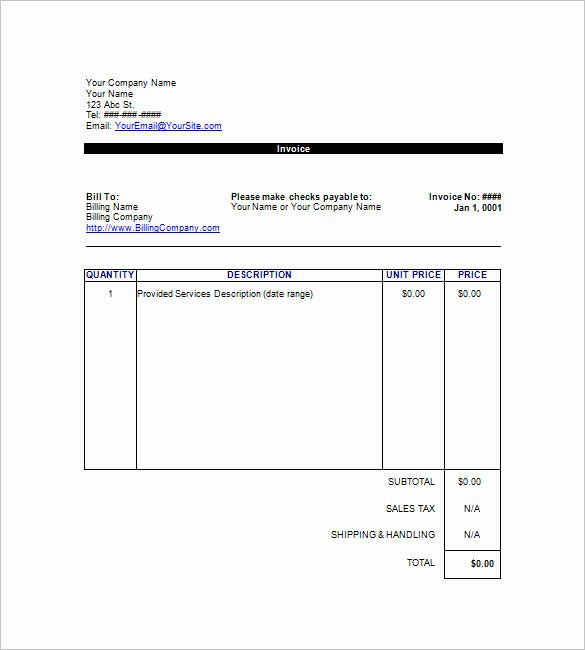 Google Sheet Invoice Template Awesome Google Invoice Template 25 Free Word Excel Pdf format