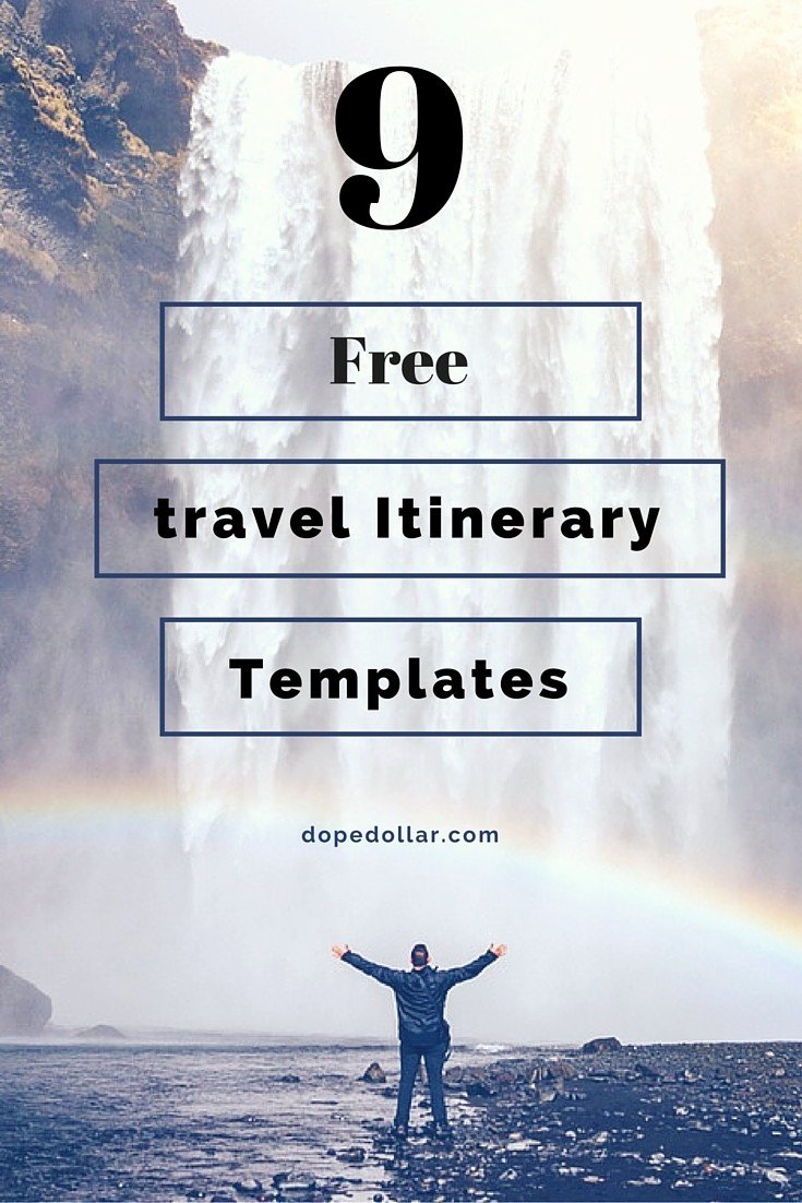 Google Sheets Travel Itinerary Template Unique Free Travel Itinerary Templates for Travel Flight &amp; Vacations