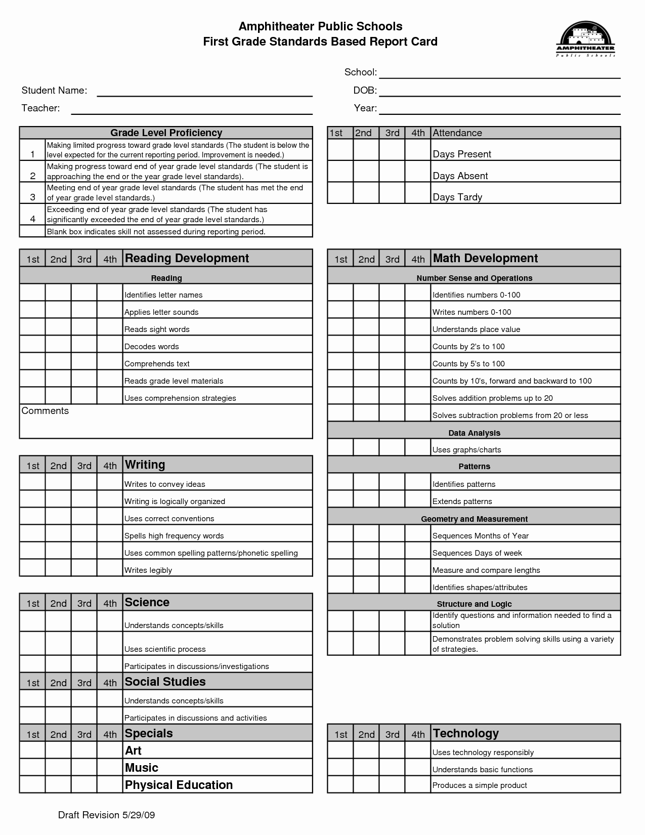 Grade Progress Report Template Inspirational Blank Report Card Template Activities