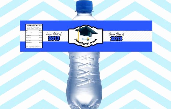 Graduation Address Labels Template Free Beautiful Items Similar to 15ct Graduation Water Bottle Labels