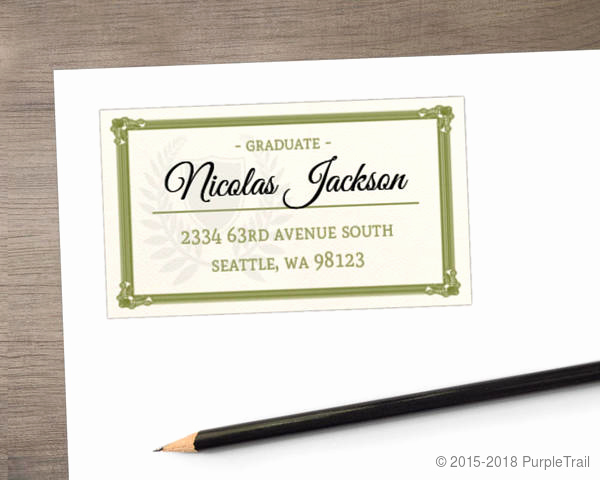 Graduation Address Labels Template Free Best Of Matching Graduation Diploma Address Label