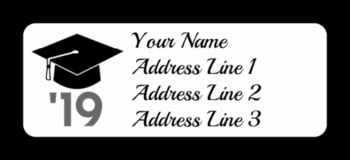 Graduation Address Labels Template Free Elegant Graduation Cap Address Labels Label Templates Ol385