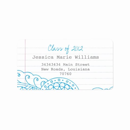 Graduation Address Labels Template Free Inspirational Graduation Personalized Address Labels