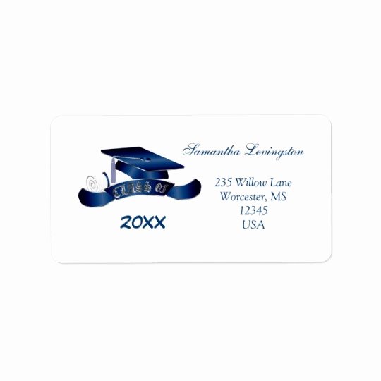 Graduation Address Labels Template Free Luxury Graduation Mortar Cap Avery Label