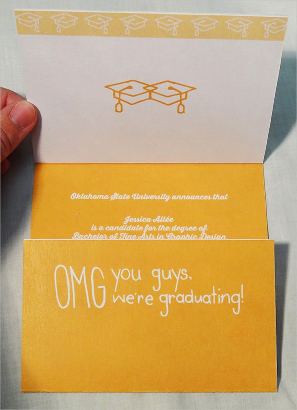 Graduation Card Template Word Awesome 50 Graduation Invitation Templates Psd Ai Word
