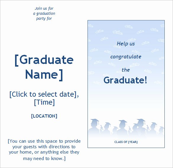 Graduation Card Template Word Beautiful 50 Microsoft Invitation Templates Free Samples