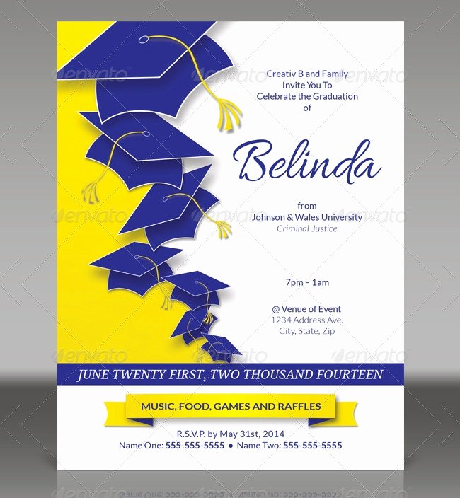 Graduation Card Template Word Best Of 25 Graduation Invitation Templates Psd Vector Eps Ai