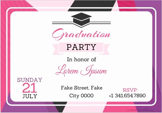 Graduation Card Template Word Unique 10 Best Graduation Party Invitation Card Templates Ms Word