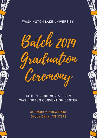 Graduation Ceremony Agenda Elegant Customize 132 Graduation Program Templates Online Canva
