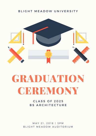 Graduation Ceremony Agenda Luxury Customize 132 Graduation Program Templates Online Canva