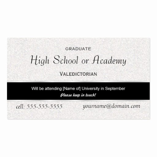 Graduation Name Cards Template Best Of High School Graduation Name Cards 2009 Business Card