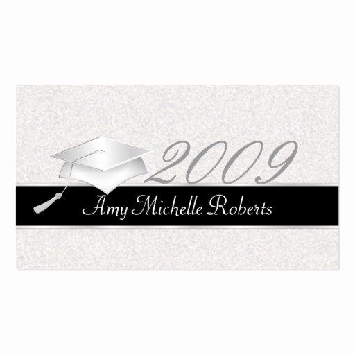 Graduation Name Cards Template Lovely High School Graduation Name Cards 2009 Business Card