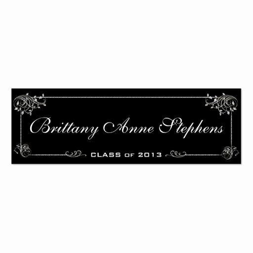 Graduation Name Cards Template Unique Elegant Graduation Name Card Insert Business Cards