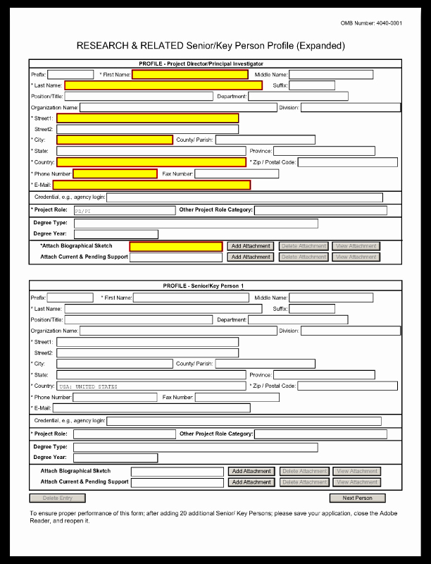 Grant Application form Template New 22 Of Human In Profile Template