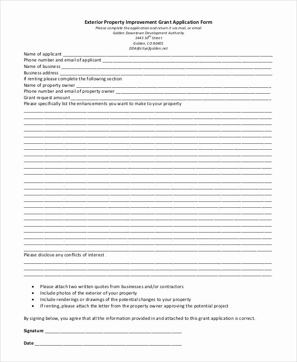 Grant Application form Template New 66 Basic Application forms