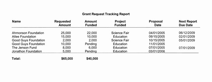 Grant Financial Report Template Lovely Fundraising Report software for Donor Analysis