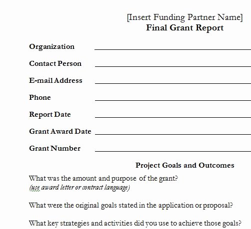 Grant Report Sample Lovely Final Grant Report – Template – Upward Development