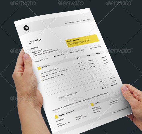 Graphic Design Invoice Examples Awesome 20 Creative Invoice &amp; Proposal Template Designs – Bashooka